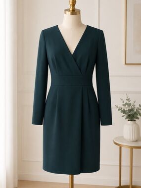 Donna Karan Dark Green Dress